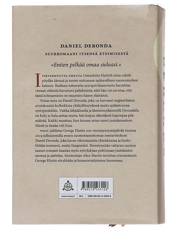 Daniel Deronda - Eliot, George - Romaanit ja novellit - 10105450933 - 1