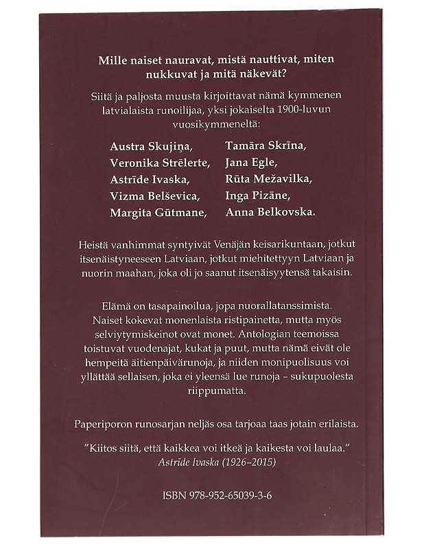 Neljä naista nuoralla : Latvian naisten vuosisata - Skuji?a, Austra - Elämäkerrat ja muistelmat - 10105450983 - 1