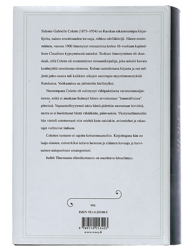 Colette : intohimon salaisuudet - Thurman, Judith - Elämäkerrat ja muistelmat - 10105450990 - 1