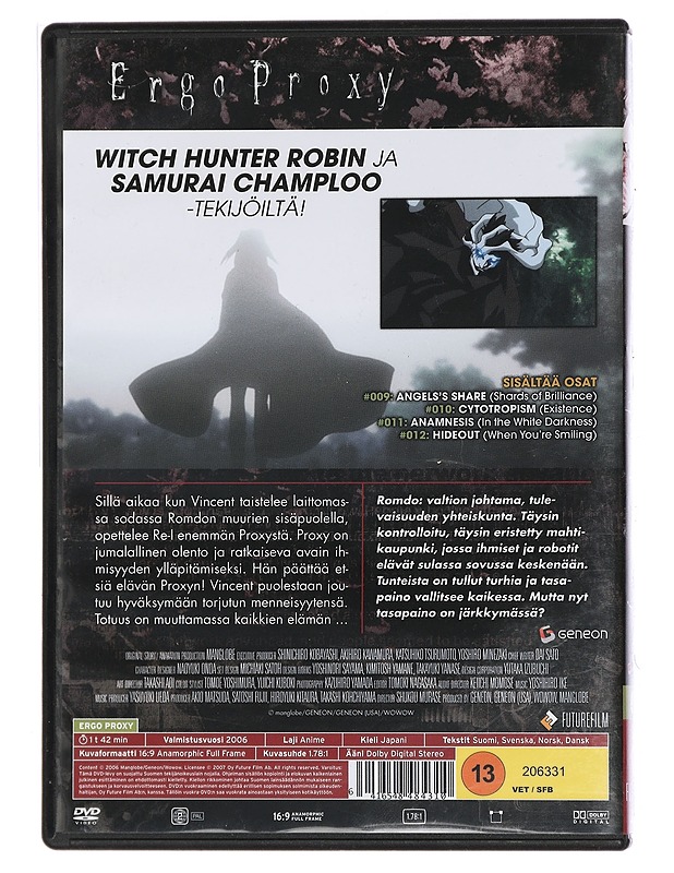 ergo proxy 03: cytotropism - DVD - DVD-elokuvat - 10105450993 - 1