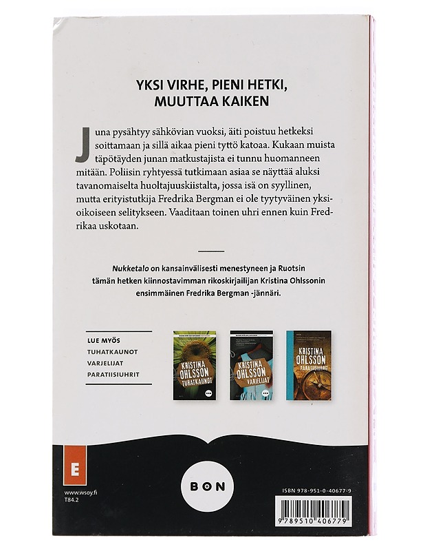 Kristina Ohlsson -boksi : Nukketalo : Tuhatkaunot : Varjelijat - Ohlsson, Kristina - Jännitys ja dekkarit - 10105451008 - 4