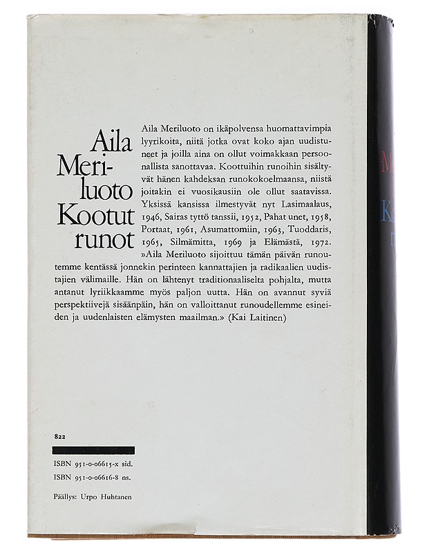 Kootut runot - Aila Meriluoto - Romaanit ja novellit - 10105451079 - 1