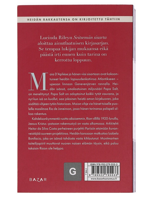 Seitsemän sisarta / Maian tarina - Riley, Lucinda - Historiakirjat - 10105451133 - 1