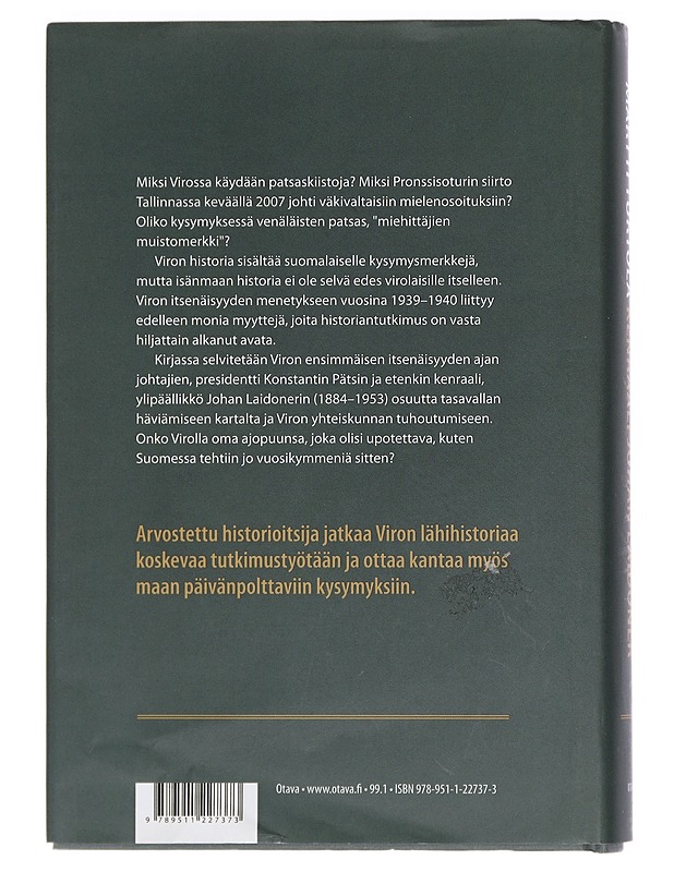 Kenraali Johan Laidoner ja Viron tasavallan tuho 1939-1940 - Martti Turtola - Elämäkerrat ja muistelmat - 10105451161 - 1