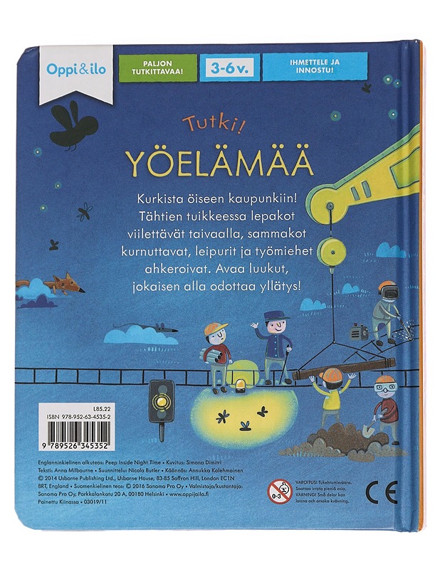 Tutki! : yöelämää - Milbourne, Anna - Lastenkirjat - 10105451180 - 1