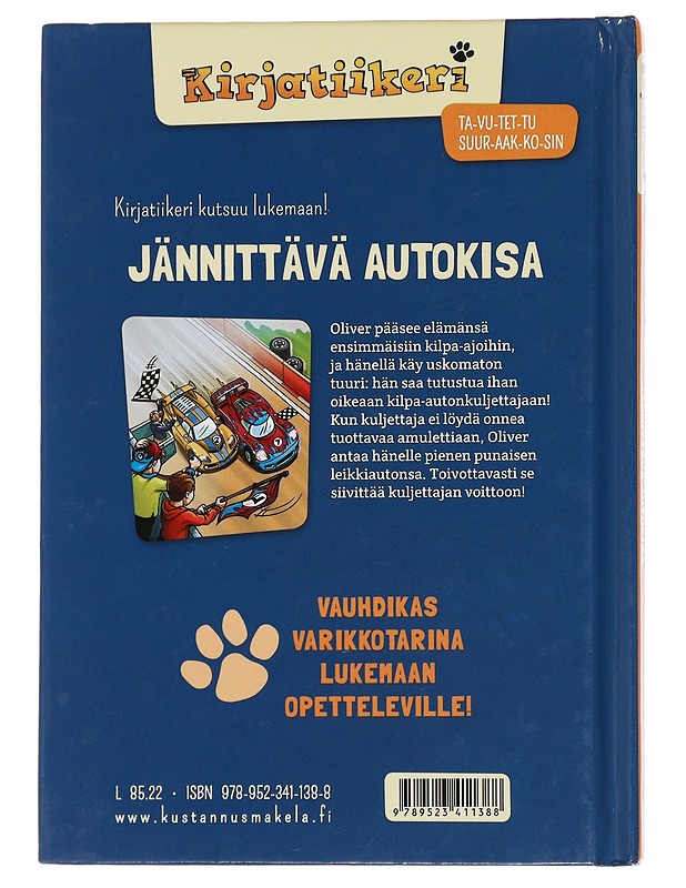 Jännittävä autokisa - Richert, Katja - Lastenkirjat - 10105451236 - 1