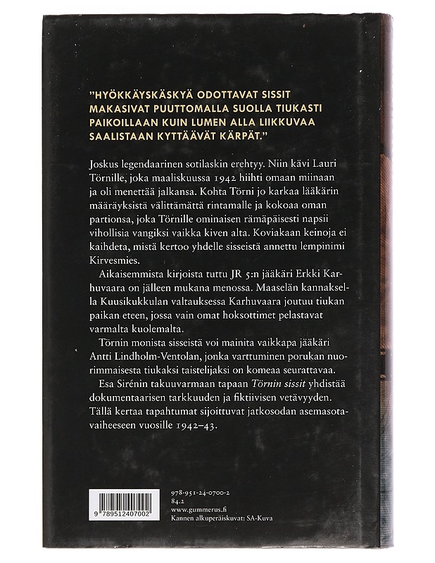 Törnin sissit - Esa Sirén - Romaanit ja novellit - 10105451241 - 1