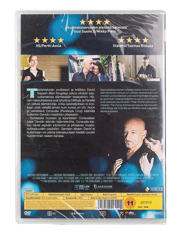 Elegy - DVD - DVD-elokuvat - 10105451246 - 1