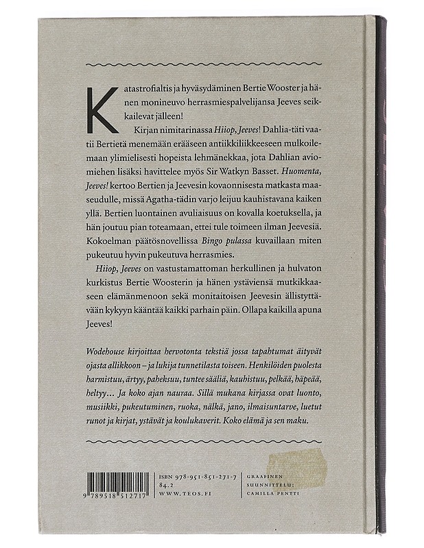 Hiiop, Jeeves - Wodehouse, P. G. - Romaanit ja novellit - 10105451250 - 1