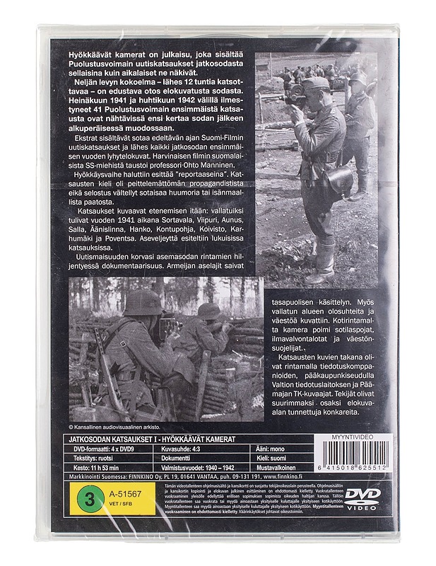 Jatkosodan Katsaukset I - DVD - DVD-elokuvat - 10105451260 - 1