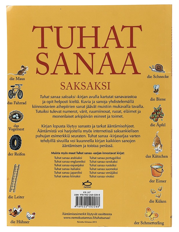 Tuhat sanaa saksaksi - Amery, Heather - Lastenkirjat - 10105451322 - 1