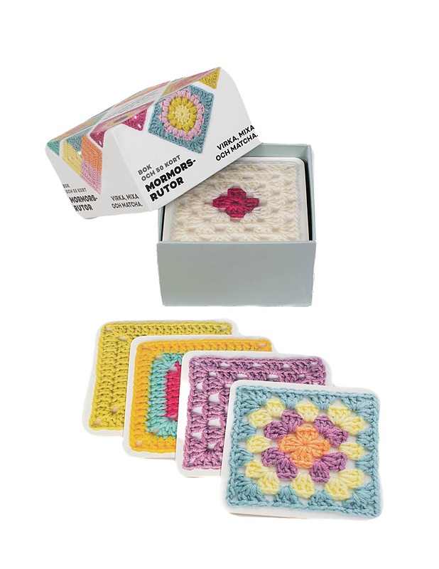 TUKAN FÖRLAG Mormors Rutor kirja ja 50 korttia - Käsityö - 10105451335 - 2