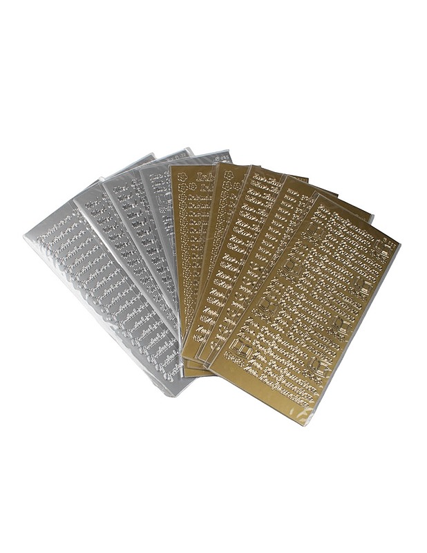 Saksalaiset tekstitarrat, 9 settiä - Askartelu - 10105451344 - 0