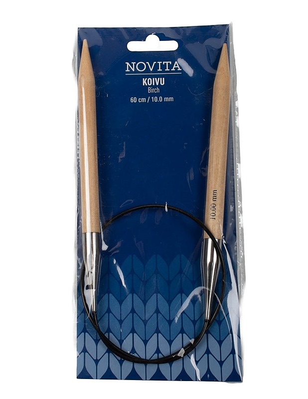 NOVITA Koivu pyöröpuikot 60 cm / 10 mm - Käsityö - 10105451350 - 0