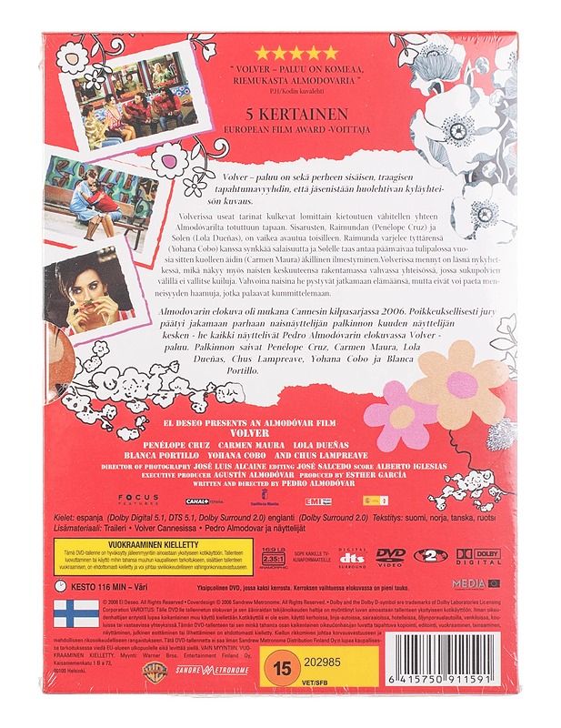 Volver Paluu - DVD - DVD-elokuvat - 10105451371 - 1