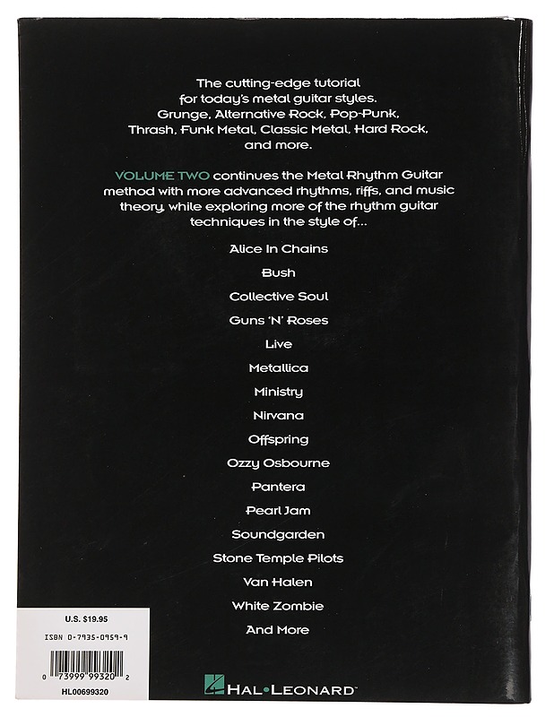 Metal rhythm guitar. Volume two : alternative rock, classic metal, funk metal, hard rock, grunge, trash, punk - Stetina, Troy - Musiikki- ja elokuvakirjat - 10105451387 - 1