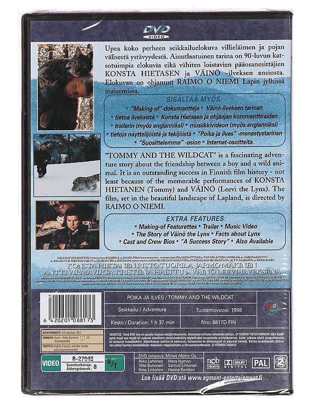 Poika Ja Ilves - DVD - DVD-elokuvat - 10105451418 - 1