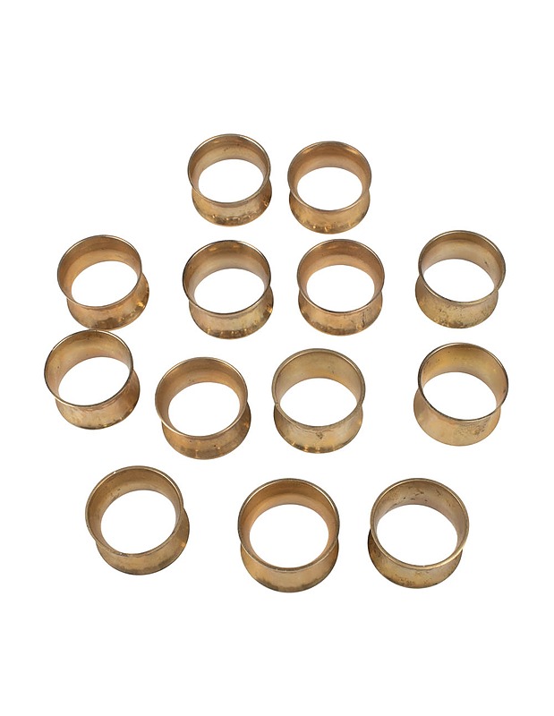 Metalliset lautasliinarenkaat, 13 kpl - Muut astiat - 10105451435 - 1