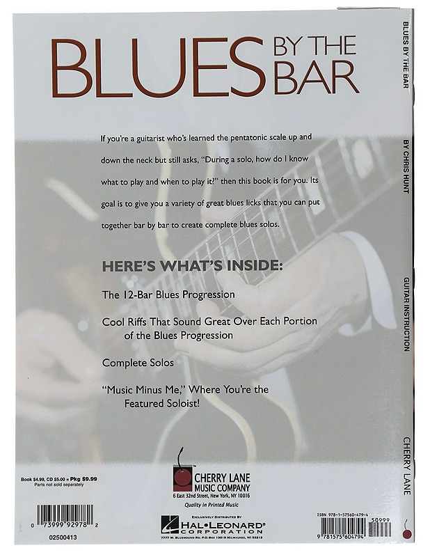 Blues: by the bar - Chris hunt - Musiikki- ja elokuvakirjat - 10105451566 - 1