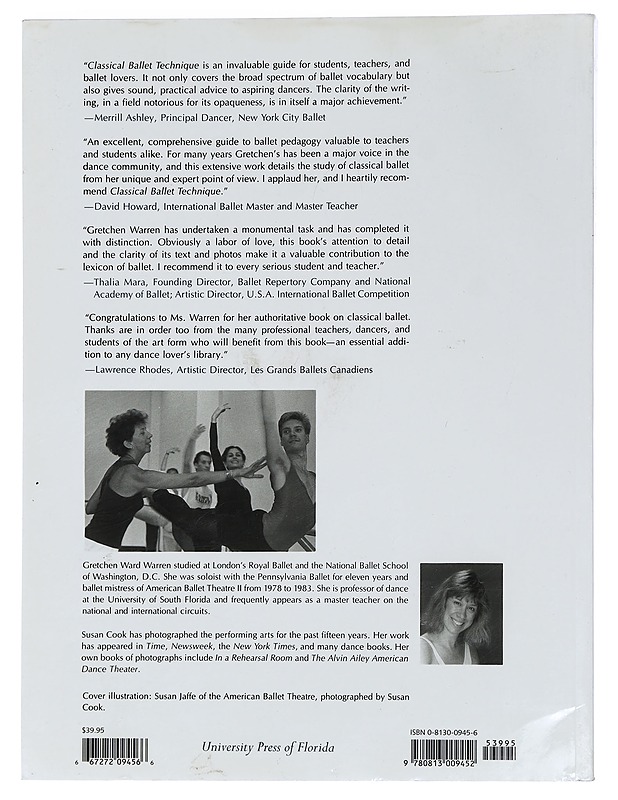 Classical ballet technique - Warren, Gretchen Ward - Harrastekirjat - 10105451543 - 1