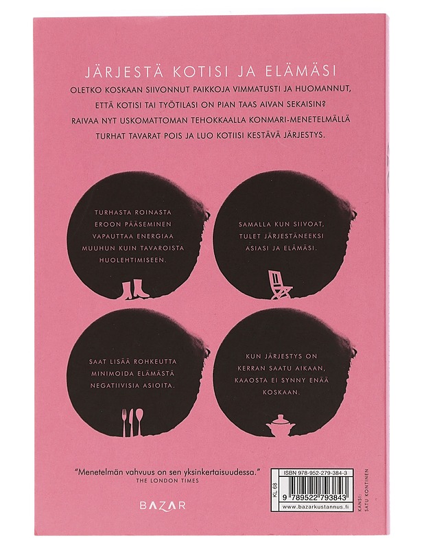 KonMari : siivouksen elämänmullistava taika - Kondo, Marie - Tietokirjat ja oppaat - 10105451589 - 1