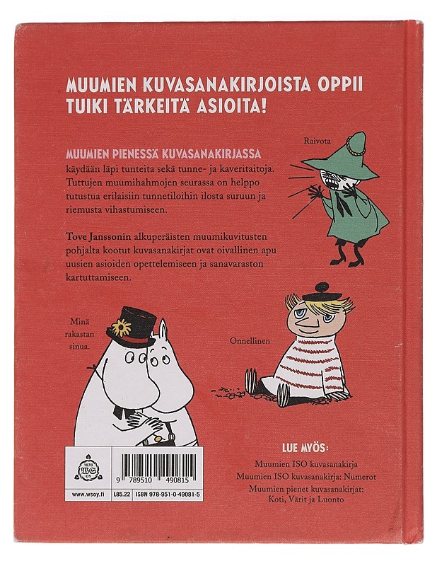 Muumien pieni kuvasanakirja : tunteet - Jansson, Tove - Lastenkirjat - 10105451639 - 1