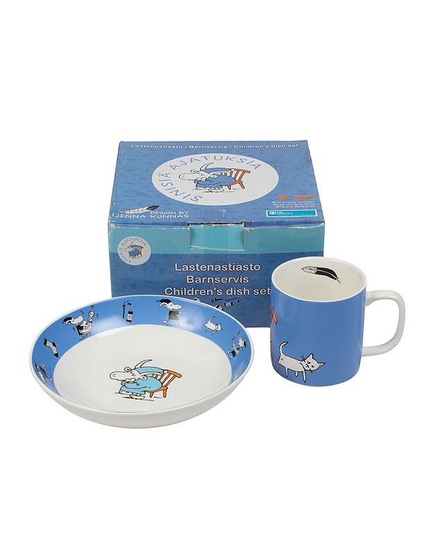 MARTINEX Sinisiä Ajatuksia lastenastiasto - Lautaset ja kulhot - 10105451645 - 0