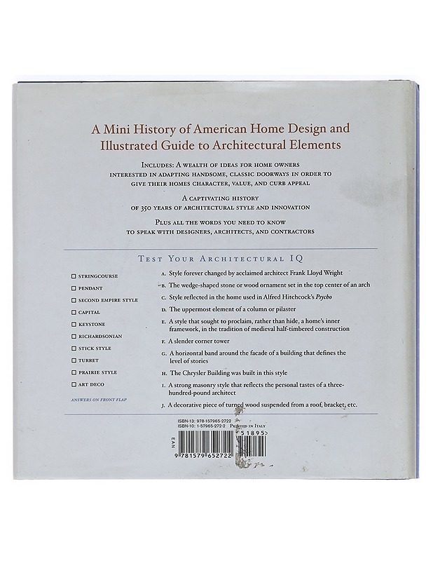 The Language of Doors - Paulo Vincente & Tom Connor - Harrastekirjat - 10105451715 - 1