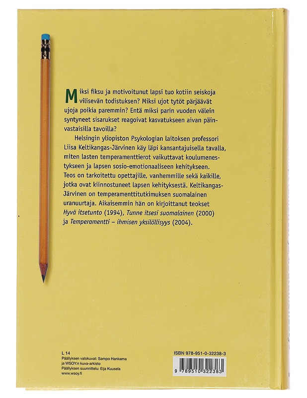 Temperamentti ja koulumenestys - Liisa Keltikangas-Järvinen - Tietokirjat ja oppaat - 10105451706 - 1