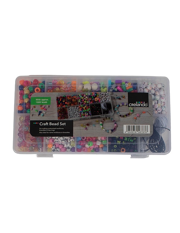 CRELANDO Craft Bead Set askarteluhelmisarja - Askartelu - 10105451750 - 0