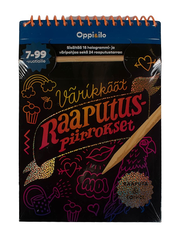 OPPI JA ILO värikkäät raaputuspiirrokset - Askartelu - 10105451755 - 0