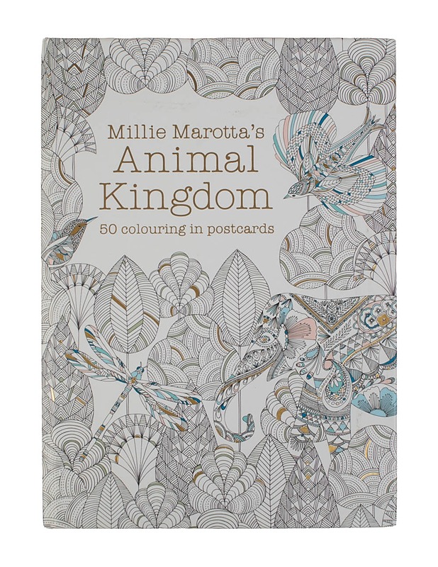 Millie Marotta´s Animal Kingdom väritettävät postikortit, 33 kpl - Askartelu - 10105451770 - 0