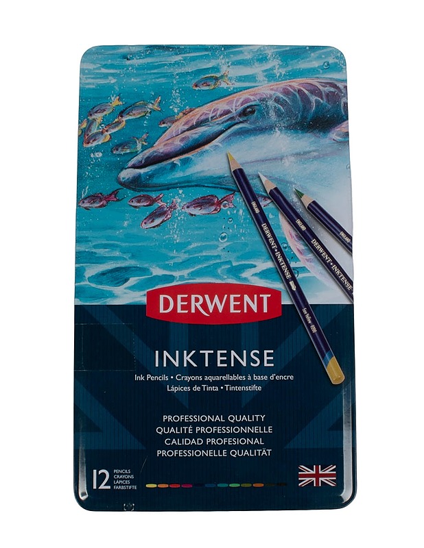DERWENT Inktense puukynä, 12 kpl - Askartelu - 10105451772 - 0