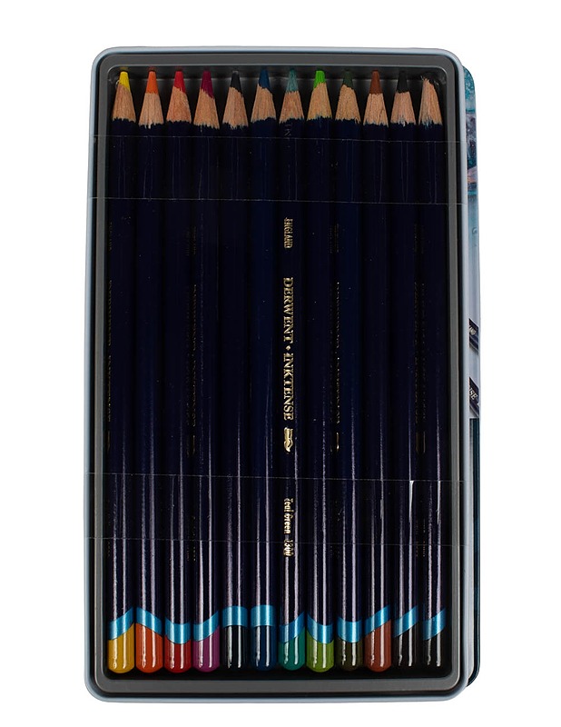 DERWENT Inktense puukynä, 12 kpl - Askartelu - 10105451772 - 1