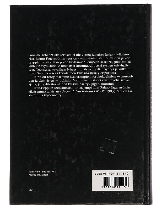 Suomalaisia antiikkikoruja - Fagerström, Raimo - Tietokirjat ja oppaat - 10105451814 - 1