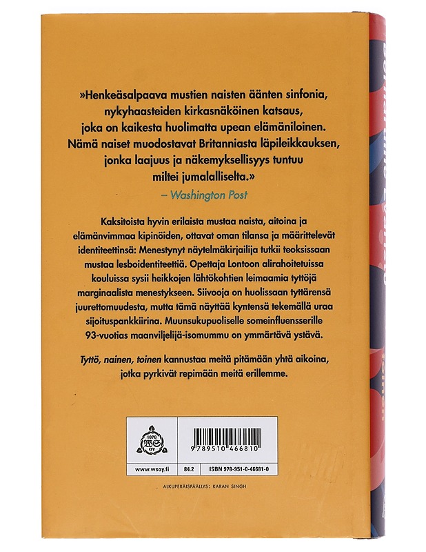 Tyttö, nainen, toinen - Evaristo, Bernardine - Romaanit ja novellit - 10105451815 - 1