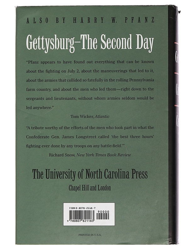 Gettysburg. Culp's Hill & Cemetery Hill - Harry W. Pfanz - Tietokirjat ja oppaat - 10105451832 - 1