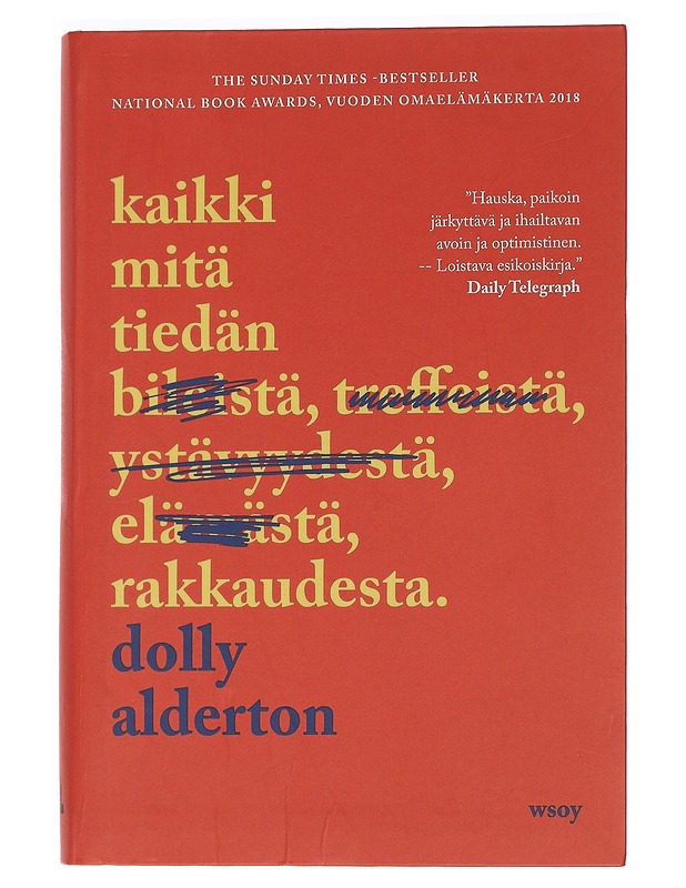 Kaikki mitä tiedän rakkaudesta - Alderton, Dolly - Elämäkerrat ja muistelmat - 10105451850 - 0