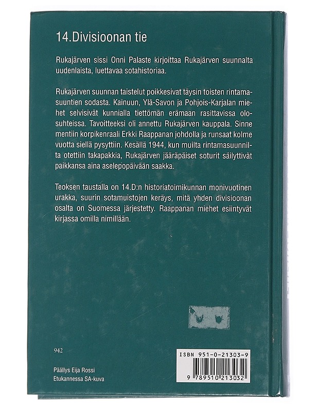 Raappanan miehet : 14. divisioonan tie 1941-1942 - Onni Palaste - Elämäkerrat ja muistelmat - 10105451884 - 1