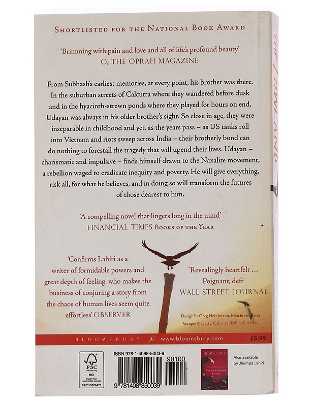 The lowland - Jhumpa Lahiri - Romaanit ja novellit - 10105451923 - 1