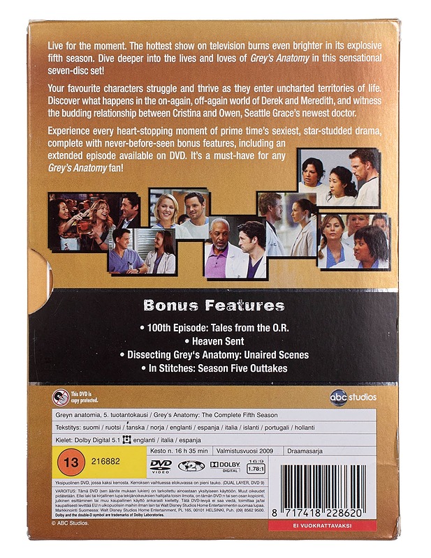 Greyn anatomia, 7. tuotantokausi - DVD - DVD-elokuvat - 10105452042 - 1