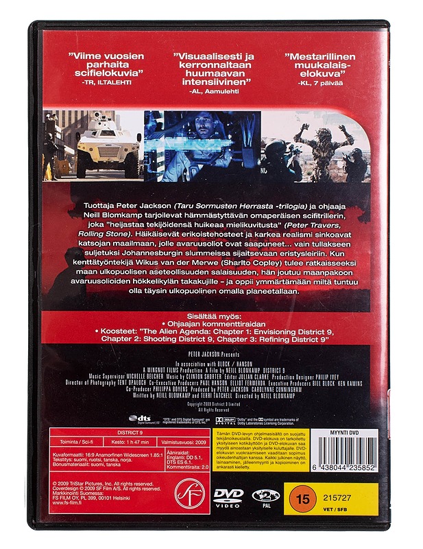 District 9 - DVD - DVD-elokuvat - 10105452059 - 1
