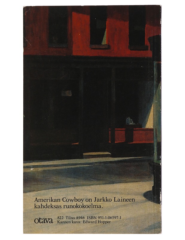 Amerikan Cowboy : Runoja - Jarkko Laine - Runot ja näytelmät - 10105452080 - 1