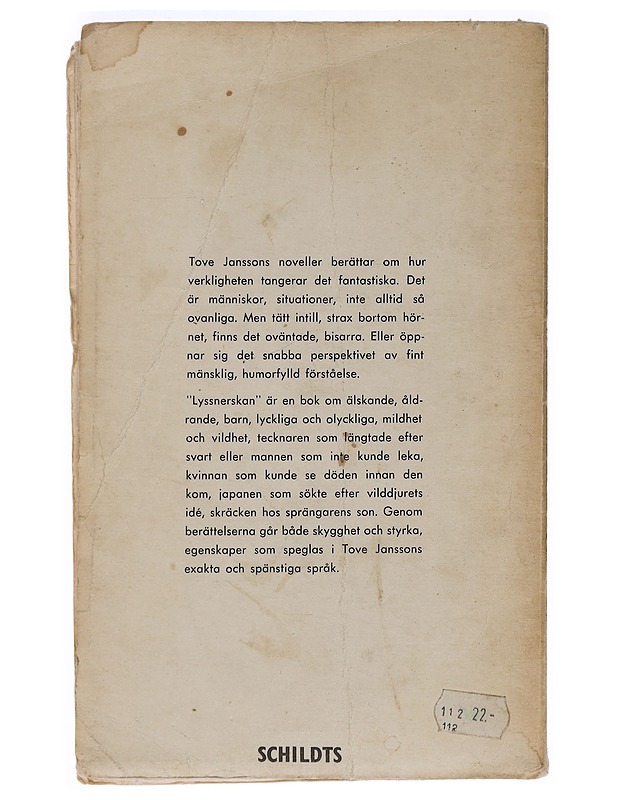 Lyssnerskan - Jansson, Tove - Romaanit ja novellit - 10105452088 - 1