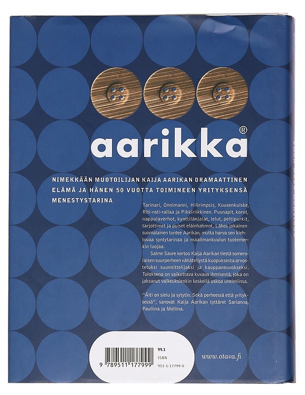 Aarikka : oman maan mansikka - Salme Saure - Elämäkerrat ja muistelmat - 10105452092 - 1