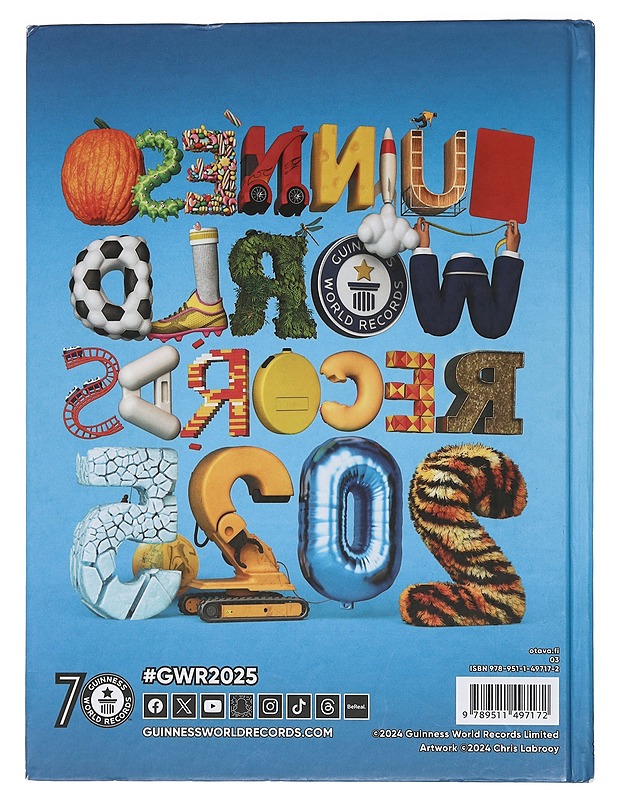 Guinness world records 2025 - Glenday, Craig - Harrastekirjat - 10105452106 - 1