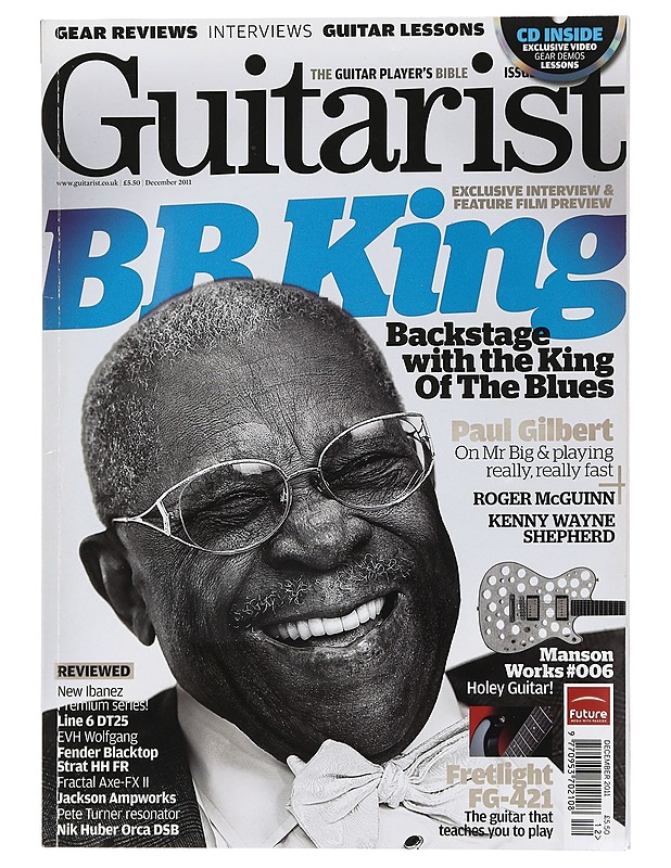 guitarist December 2011 - Musiikki- ja elokuvakirjat - 10105452164 - 0