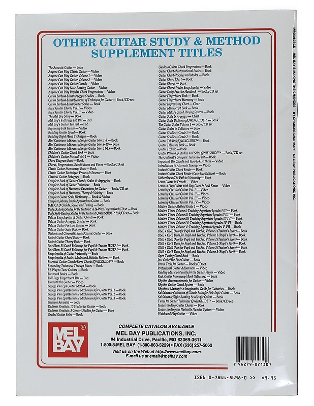 Making the changes : a hands-on method of developing improvisational skills over standard chord changes - Chapman, Charles - Musiikki- ja elokuvakirjat - 10105452174 - 1
