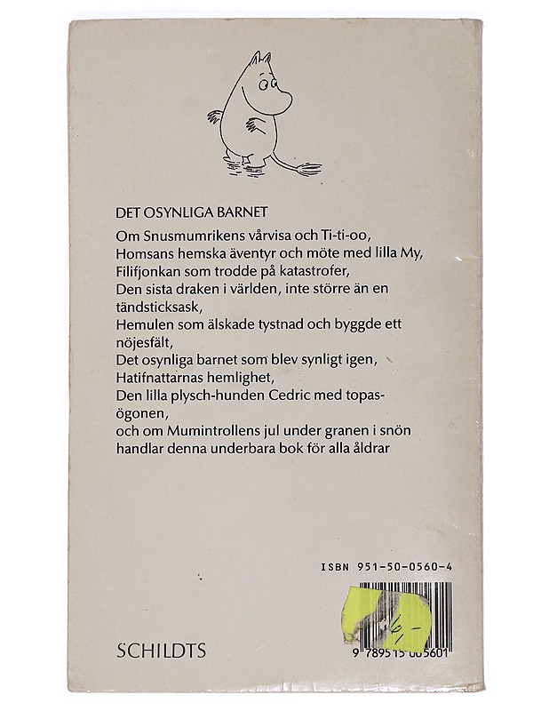 Det osynliga barnet och andra berättelser - Tove Jansson - Lastenkirjat - 10105452177 - 1