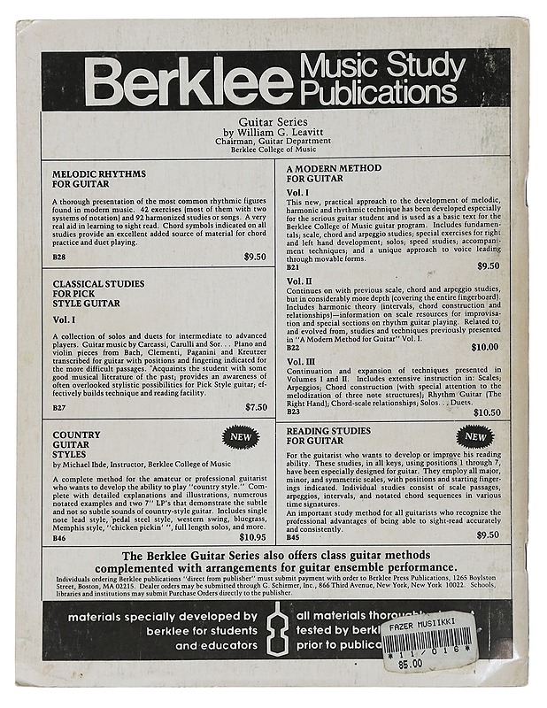 Reading Contermporary guitar Rhythms - M.T. Szymczak - Musiikki- ja elokuvakirjat - 10105452204 - 1